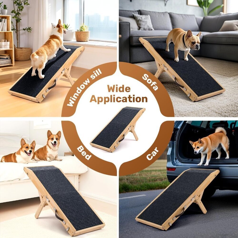 Wood Dog Ramp for Bed - Picture 6 of 8